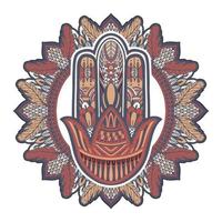 mandala bloem boho-stijl. vectorillustratie. vector