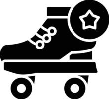 rolschaatsen glyph icoon vector