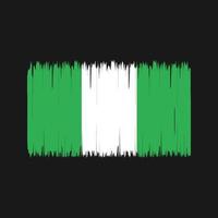 nigeria vlag borstel. nationale vlag vector