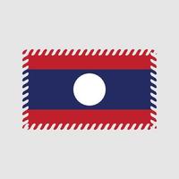 Laos vlag vector. nationale vlag vector