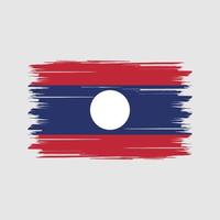 laos vlag borstel. nationale vlag vector