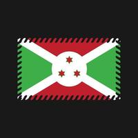 Burundese vlag vector. nationale vlag vector