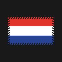 nederlandse vlag vector. nationale vlag vector