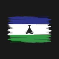 lesotho vlag borstel. nationale vlag vector