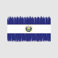 el salvador vlagborstel. nationale vlag vector