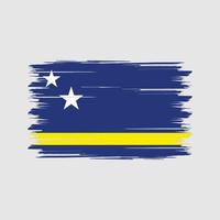 curacao vlag borstel. nationale vlag vector