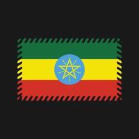 Ethiopië vlag vector. nationale vlag vector