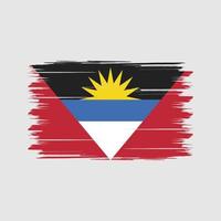 antigua en barbuda vlagborstel. nationale vlag vector