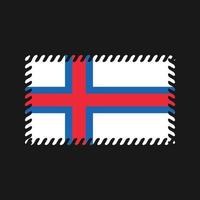 Faeröer vlag vector. nationale vlag vector