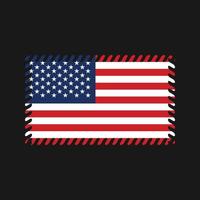 Amerikaanse vlagvector. nationale vlag vector