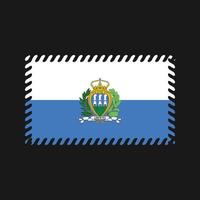 san marino vlag vector. nationale vlag vector