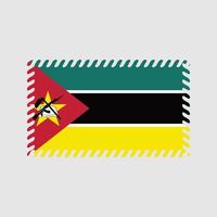 Mozambikaanse vlag vector. nationale vlag vector