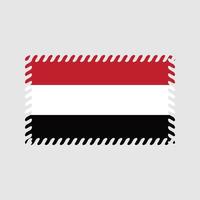 Jemen vlag vector. nationale vlag vector