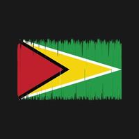 Guyana vlag borstel. nationale vlag vector