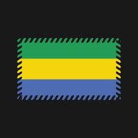 Gabon vlag vector. nationale vlag vector