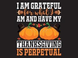 Thanksgiving t-shirt ontwerp vector bestand