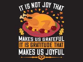 Thanksgiving t-shirt ontwerp vector bestand