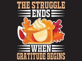 Thanksgiving t-shirt ontwerp vector bestand