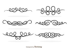 Swirly line border vectoren
