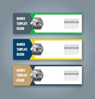 abstracte webbannerontwerpachtergrond of koptekstsjablonen vector