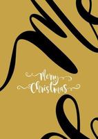 merry christmas vector tekst kalligrafische, creatieve typografie voor vakantie wenskaart