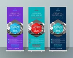 banner ontwerp uithangbord reclame brochure flyer sjabloon vector x-banner en straat zakelijke vlag van gemak, lay-out achtergrond