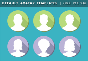 Standaard Avatar Templates Gratis Vector