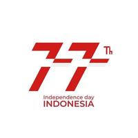 indonesië onafhankelijkheidsdag logo vector