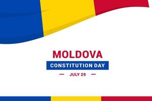 dag van de grondwet van Moldavië vector