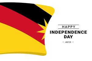 onafhankelijkheidsdag van Sarawak vector