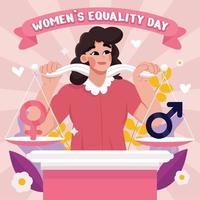vrouwen gelijkheid dag concept vector