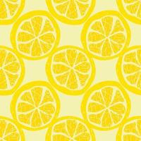 naadloos patroon met citroen. zomer achtergrond. patronen van inpakpapier en kussens. vector