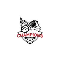 sport logo sjabloonontwerp, geïsoleerd op een witte achtergrond. vector