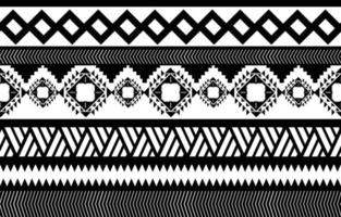 Afrikaanse tribal zwart-wit abstracte etnische geometrische patroon. ontwerp voor achtergrond of wallpaper.vector illustratie om stofpatronen, vloerkleden, overhemden, kostuums, tulband, hoeden, gordijnen af te drukken. vector