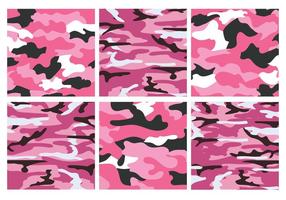 Roze Camo Vector Texturen