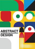 moderne abstracte omslagen set, minimaal omslagontwerp. kleurrijke geometrische achtergrond, vectorillustratie. vector