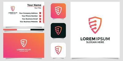 modern logo-ontwerpschild en brandingkaart vector