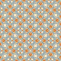 abstract bloemen naadloos patroon. mozaïek bloemen decoratieve achtergrond. moslim ornament in arabische oosterse stijl. Arabische, Indiase motieven. goed voor stof, textiel, achtergrondontwerp voor behang vector