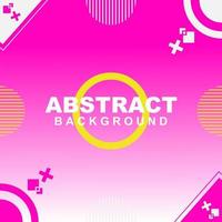 illustratie set vector van abstracte achtergrondkleur met roze en geel en oranje element. goed te gebruiken voor banner, social media template, poster en flyer template, etc