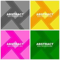 illustratie set vector van abstracte achtergrondkleur met roze en geel en oranje element. goed te gebruiken voor banner, social media template, poster en flyer template, etc