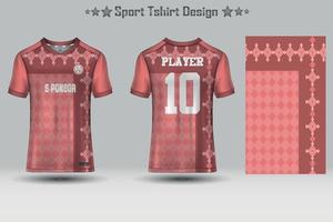 abstract voetbaltrui geometrisch patroon mockup sjabloon sport t-shirt design vector