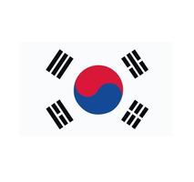 Koreaanse vlag. vector illustratie eps10