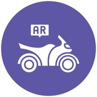 ar motorrijden pictogramstijl vector