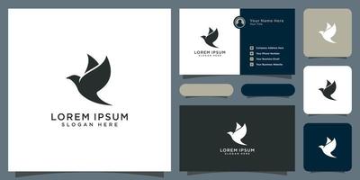 duif dier vogel logo vector ontwerpconcept