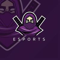 geïllustreerde moderne ninja esports gaming logo.eps vector