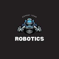 geïllustreerd neon robotica esport logo.eps vector