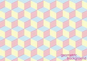 schattig pastel geometrisch achtergrond vectorontwerp vector