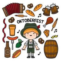 oktoberfest doodle vector