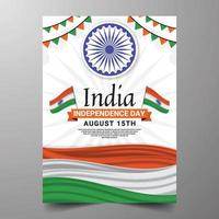 india onafhankelijkheidsdag poster vector