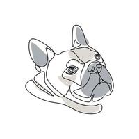 vectorillustratie van Engels bulldog portret vector